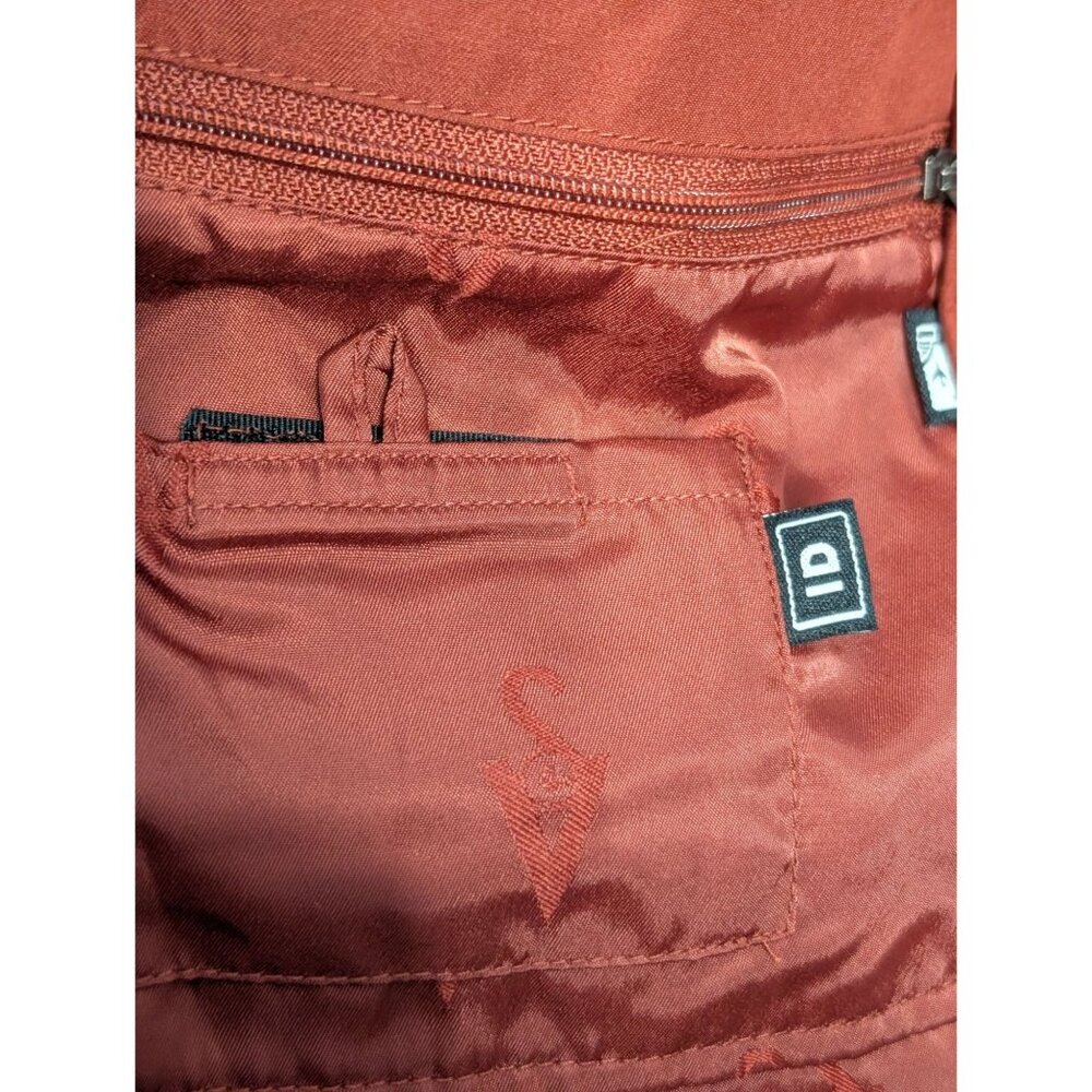ScotteVest Womens Rust TEC Travel Trench XXL Double-Breasted Belted Coat Pockets - Picture 14 of 16